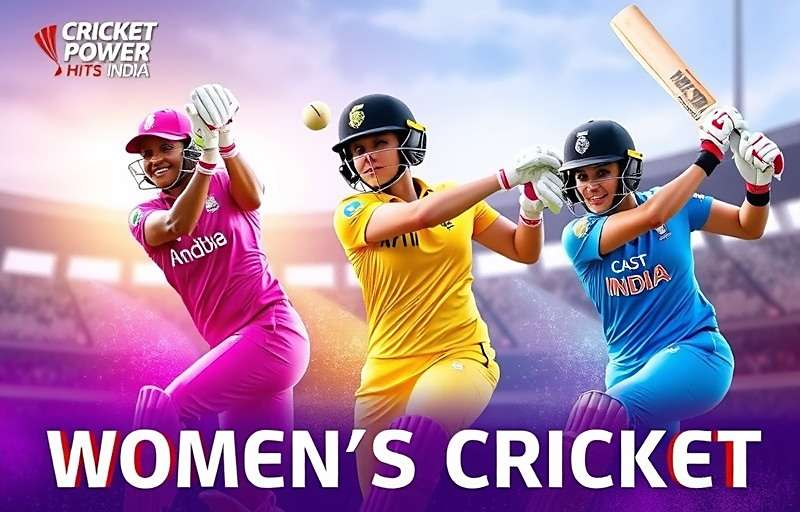 Cricket Power Hits India upcoming women's cricket update showing female players in action